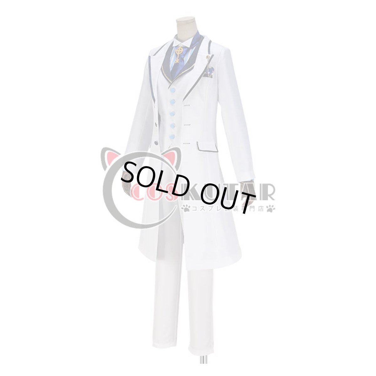 画像3: Fate/Grand Order FGO 白亜の薔薇 ホワイトローズ アーサー・ペンドラゴン コスプレ衣装 (3)