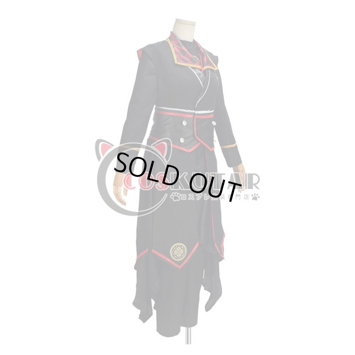 画像2: 刀剣乱舞 ミュージカル2部ライブ衣装 加州清光 黒バージョン コスプレ衣装 (2)