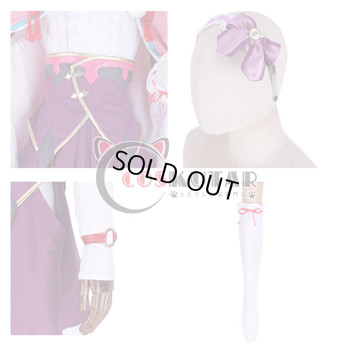 画像7: Fate/Grand Order FGO 霊基再臨 第一段階 アサシン 刑部姫 コスプレ衣装 (7)