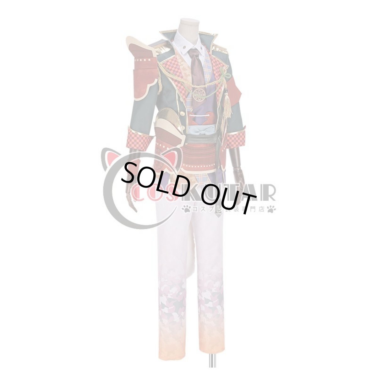 画像2: 戦刻ナイトブラッド 真田軍 真田幸村 コスプレ衣装 腰鎧と肩鎧なし (2)