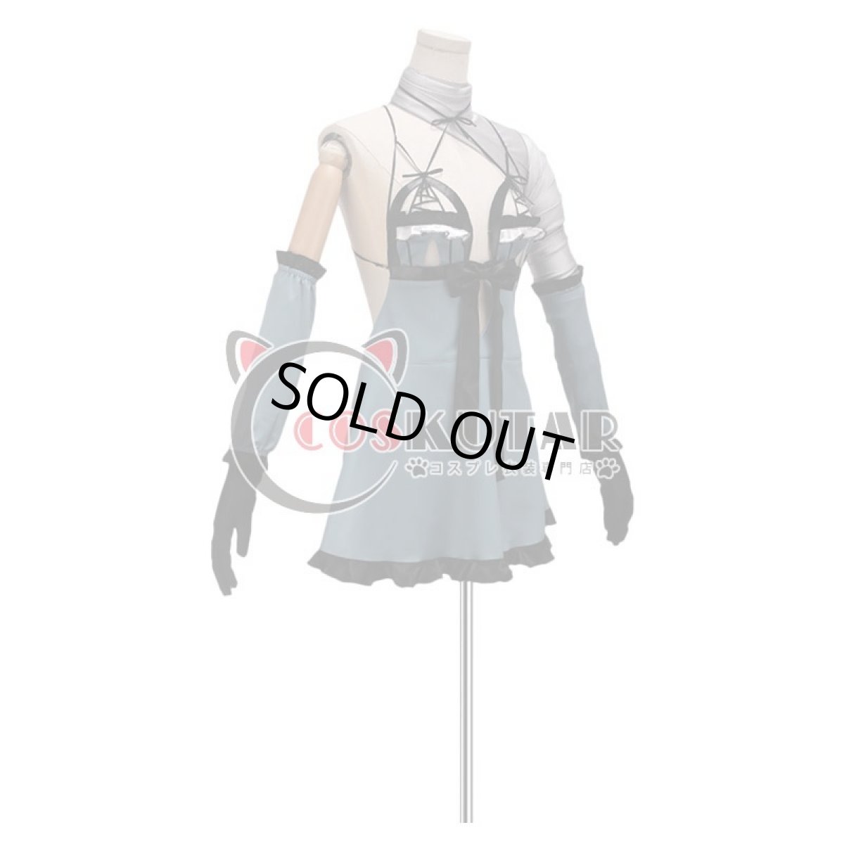 画像2: NieR Automata ニーアオートマタ DLC 露出の多い女性の服 2B(ヨルハ二号B型) コスプレ衣装 (2)