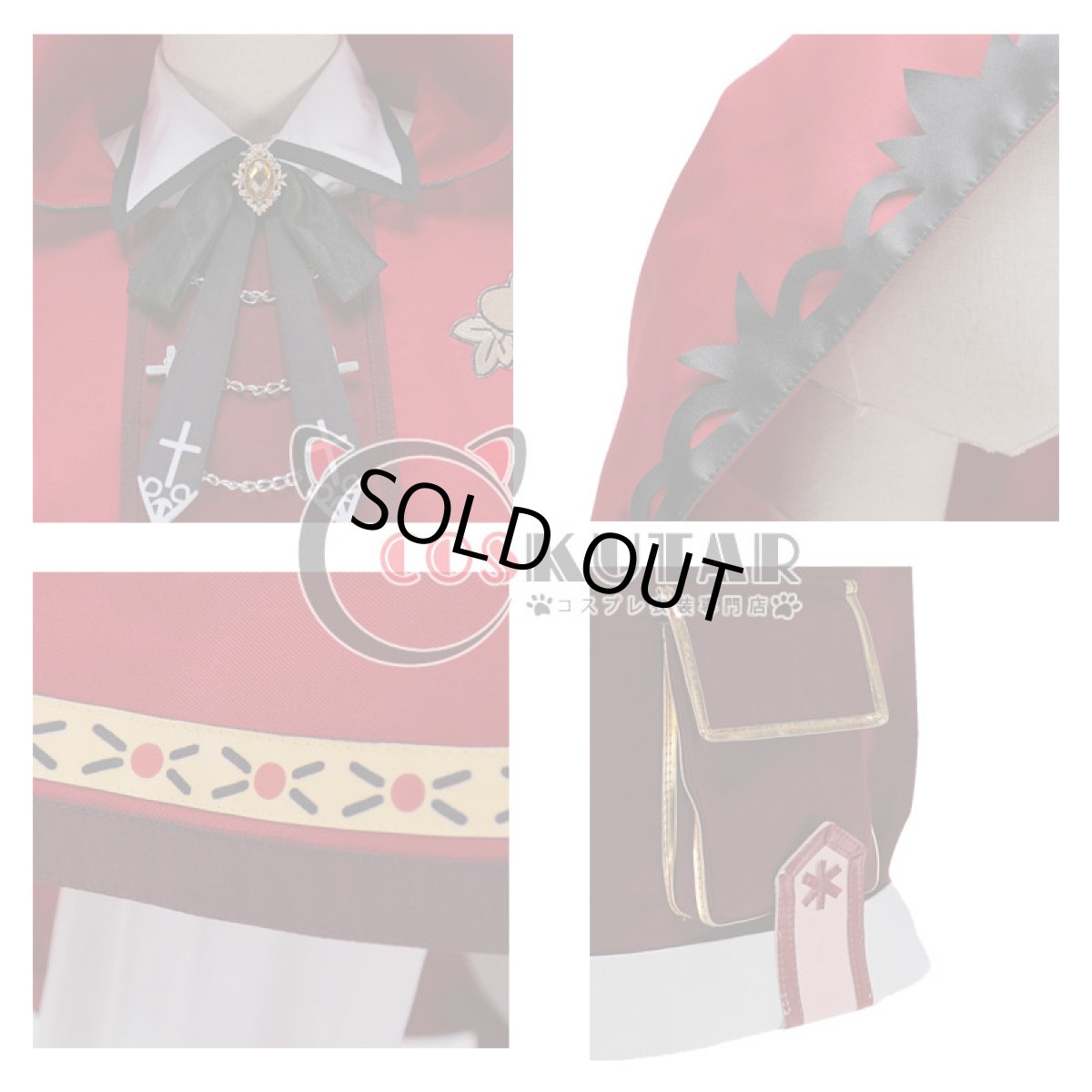 画像7: あんさんぶるスターズ スカウト！狼と赤ずきん 仁兎なずな 赤ずきん衣装 コスブレ衣装 (7)