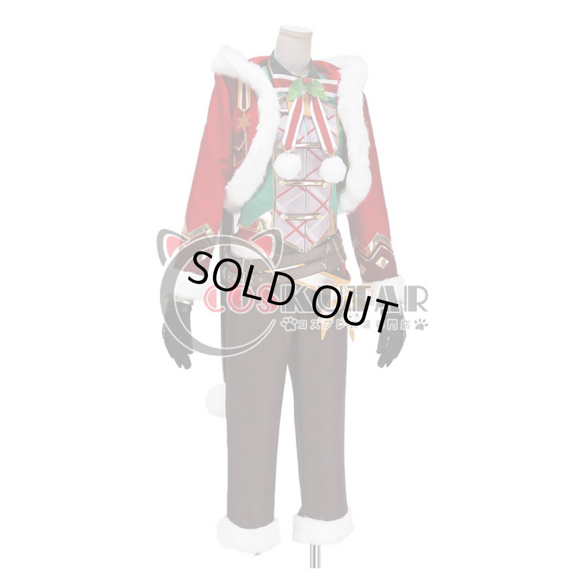 画像2: あんさんぶるスターズ！ スカウト！ウィンターサンタ 真白友也 コスプレ衣装 (2)