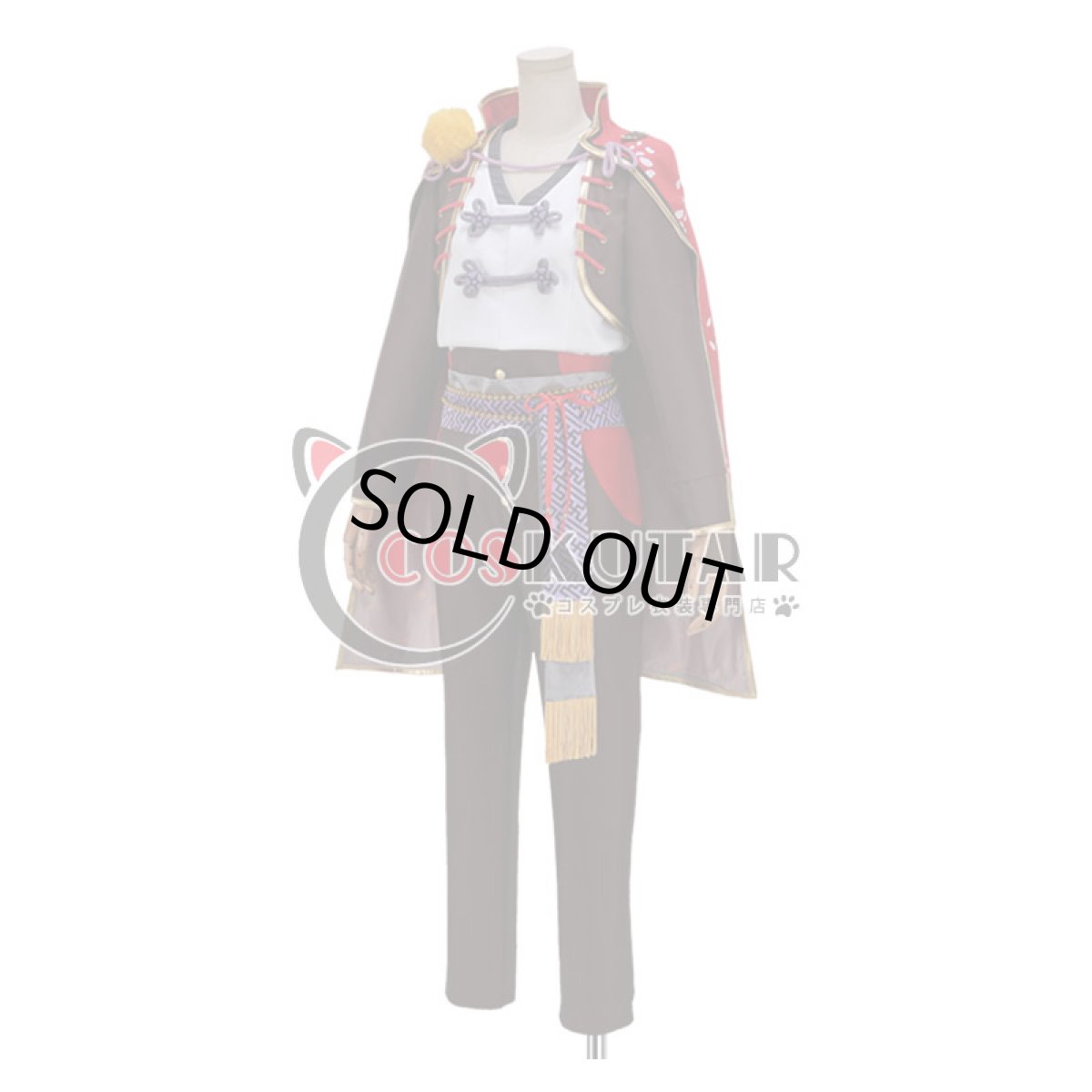 画像3: あんさんぶるスターズ！ デコレート深紅のショコラフェス 鬼龍紅郎 コスプレ衣装 (3)