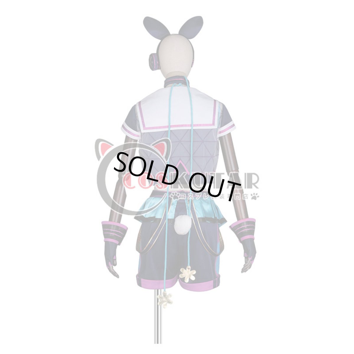 画像4: あんさんぶるスターズ! アミューズメント☆ネコとウサギのライブパーティ 紫之創 コスプレ衣装 (4)