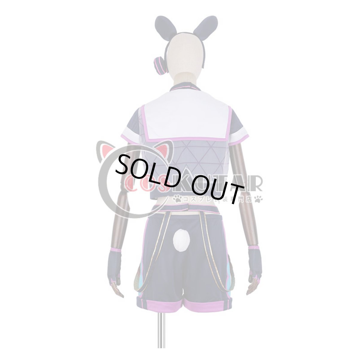 画像4: あんさんぶるスターズ! アミューズメント☆ネコとウサギのライブパーティ 真白友也 コスプレ衣装 (4)