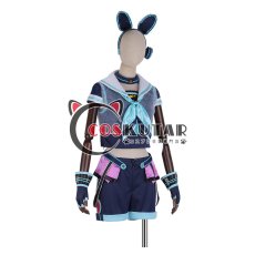 画像2: あんさんぶるスターズ! アミューズメント☆ネコとウサギのライブパーティ 仁兎なずな コスプレ衣装 (2)