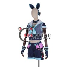 画像3: あんさんぶるスターズ! アミューズメント☆ネコとウサギのライブパーティ 仁兎なずな コスプレ衣装 (3)