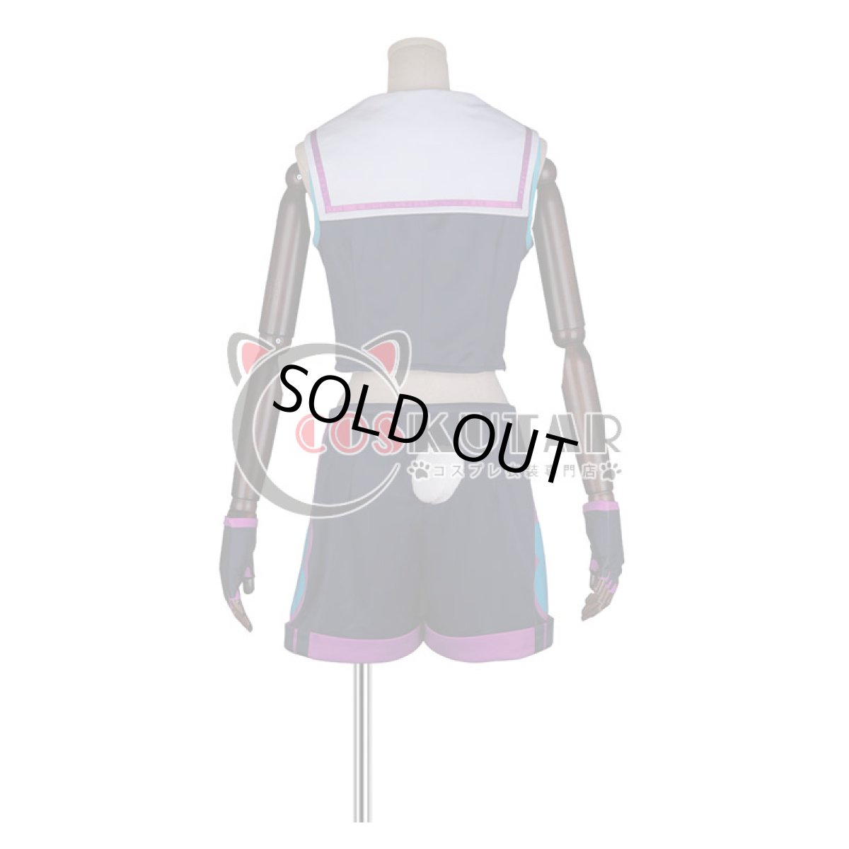 画像6: あんさんぶるスターズ! アミューズメント☆ネコとウサギのライブパーティ 紫之創 コスプレ衣装 (6)