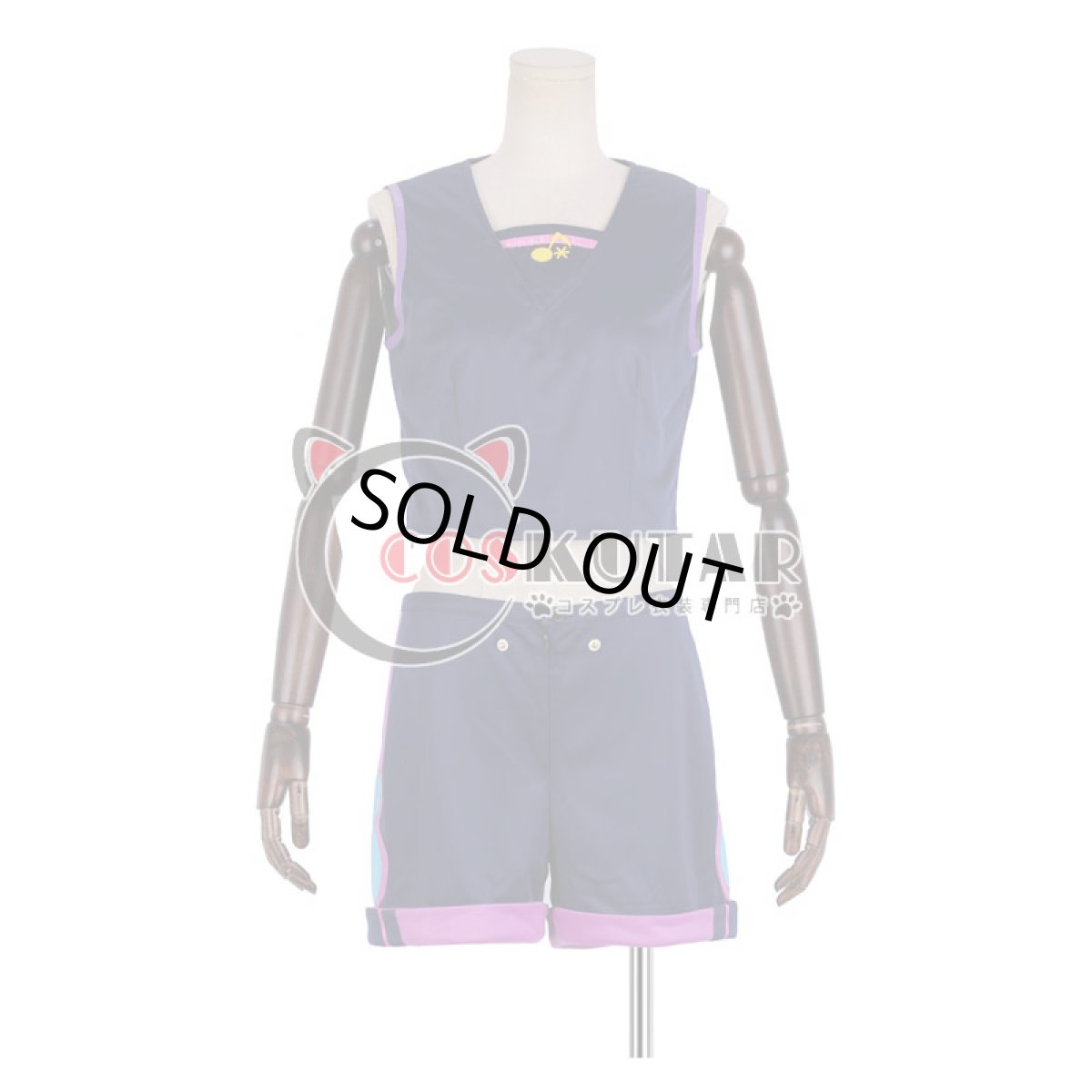 画像5: あんさんぶるスターズ! アミューズメント☆ネコとウサギのライブパーティ 真白友也 コスプレ衣装 (5)