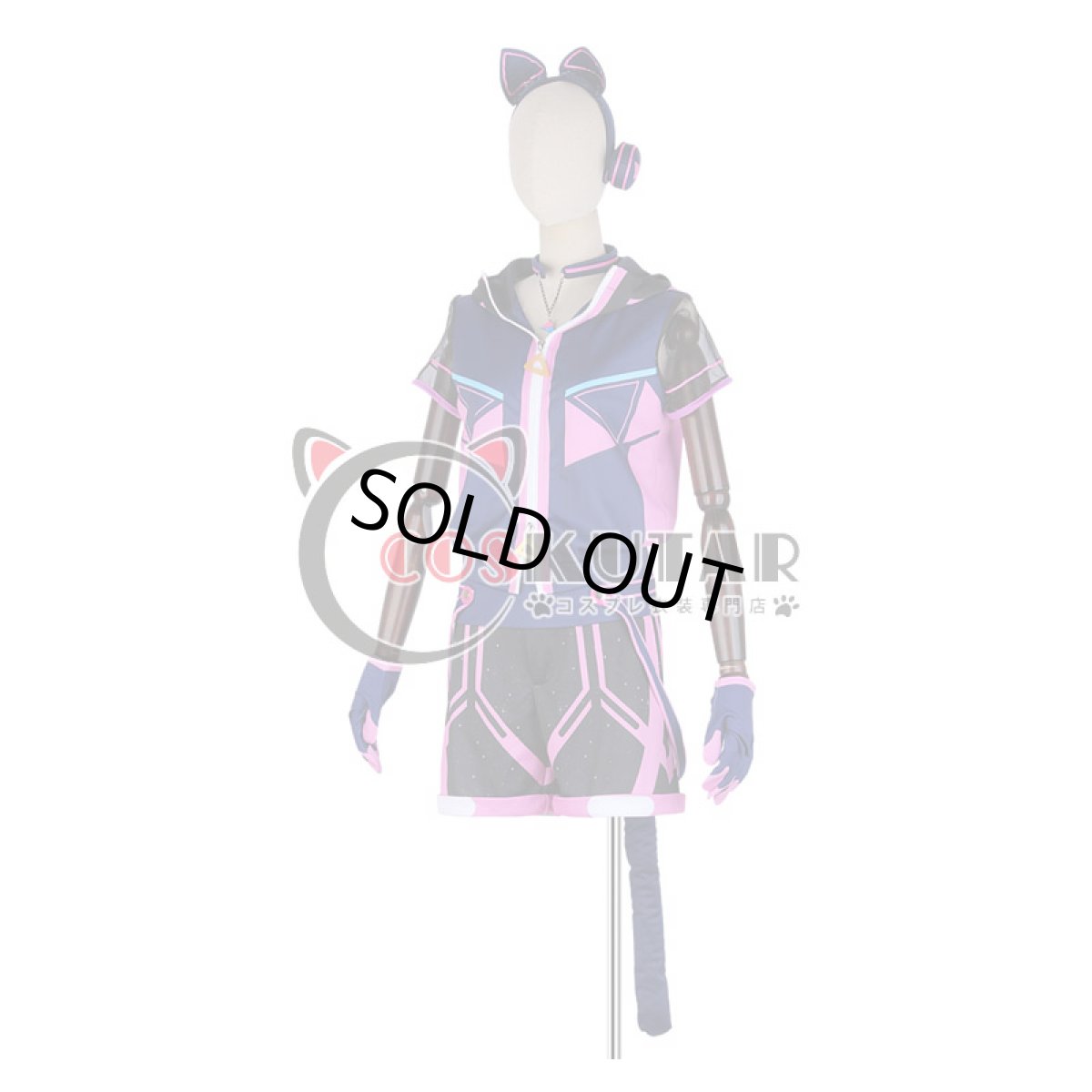 画像3: あんさんぶるスターズ アミューズメント☆ネコとウサギのライブパーティ 葵ひなた コスプレ衣装 (3)