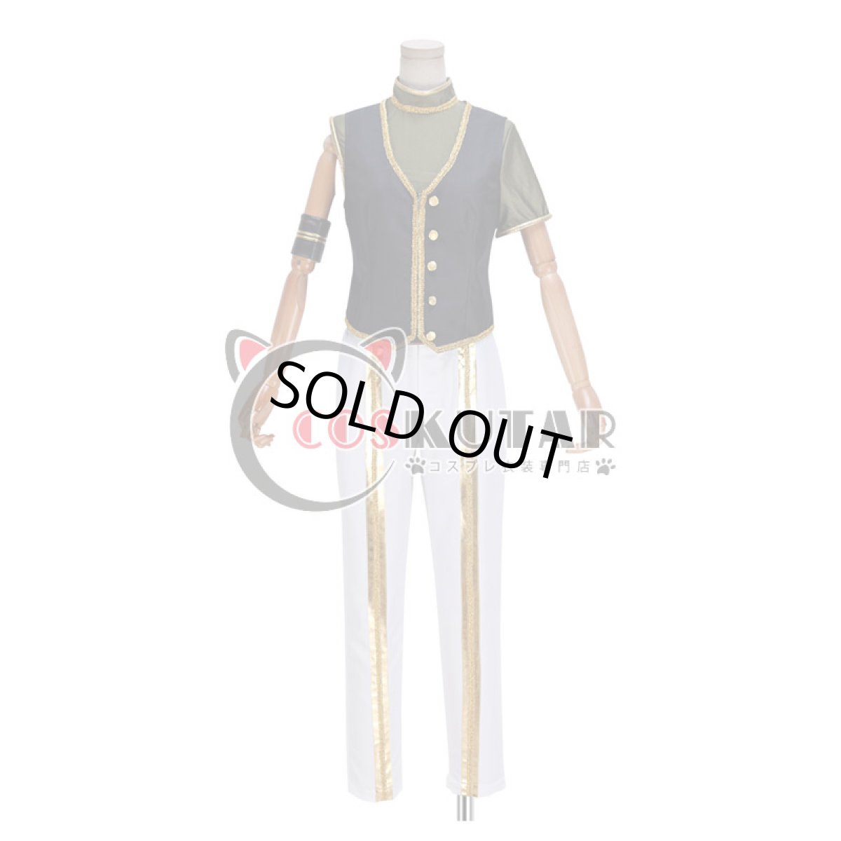 画像9: 刀剣乱舞 ミュージカル2部ライブ衣装 三百年の子守唄 石切丸 コート コスプレ衣装 (9)