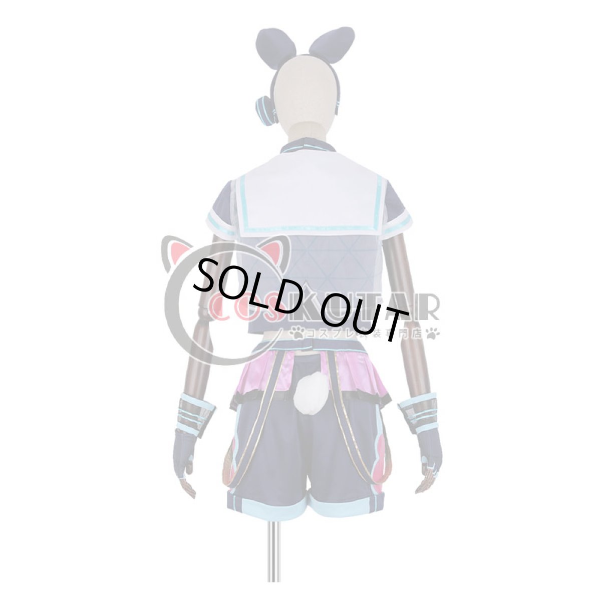 画像4: あんさんぶるスターズ! アミューズメント☆ネコとウサギのライブパーティ 仁兎なずな コスプレ衣装 (4)