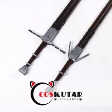 画像4: ウィッチャー3 ワイルドハント ゲラルト Geralt 武器 剣 双剣 コスプレ道具 (4)