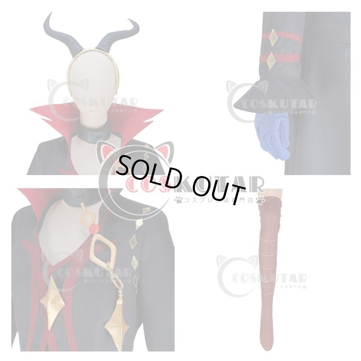 画像5: ツキウタ。 AGF2017企画ツキプロ合同エア舞台「ORIGIN」 魔族 Six Gravity 弥生春 コスプレ衣装 (5)