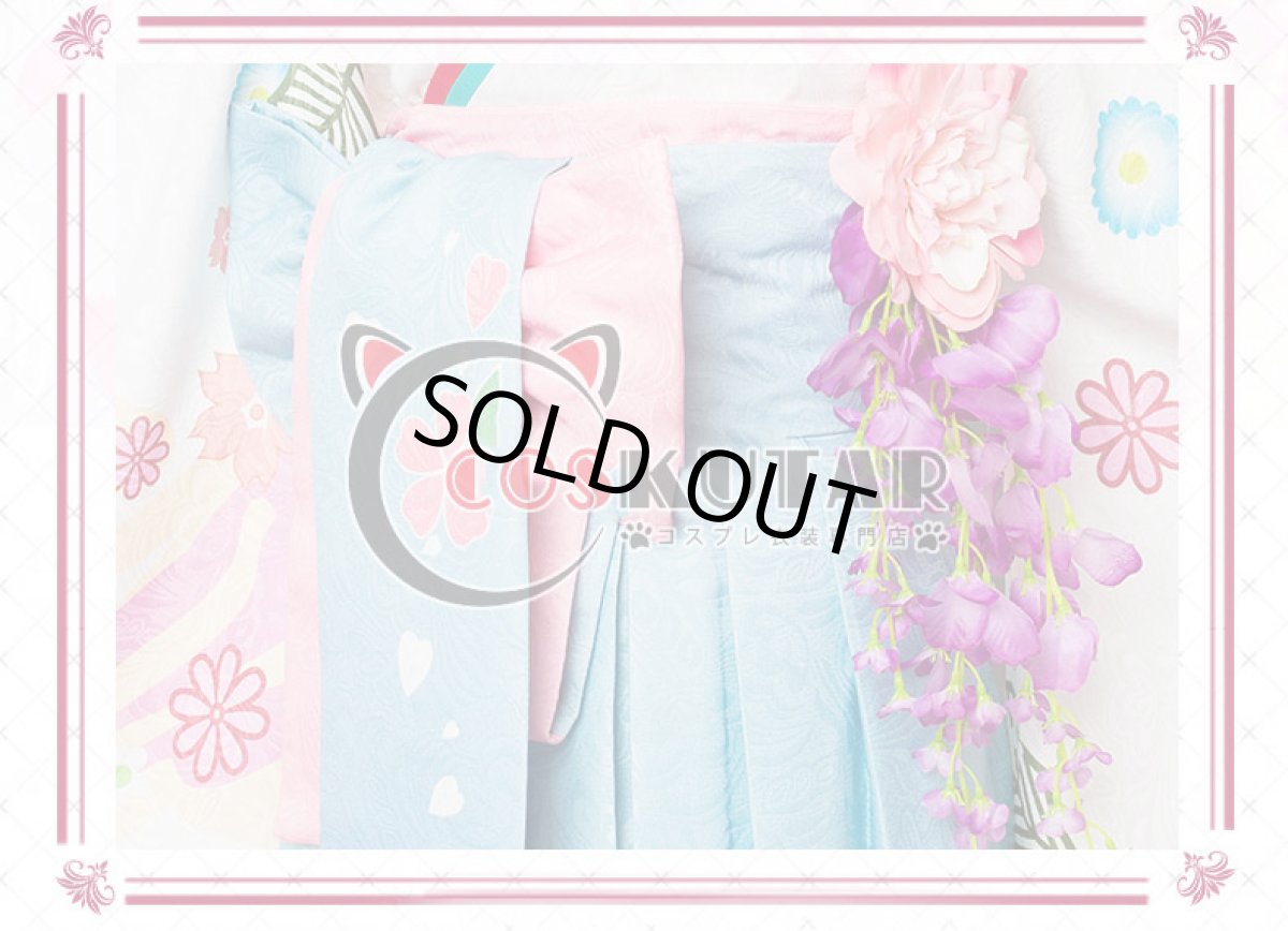 画像5: Fate/Grand Order FGO マシュ・キリエライト コスプレ衣装 正月礼装 概念礼装 いろはにほへと 和服 (5)