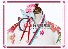 画像4: Fate/Grand Order FGO マシュ・キリエライト コスプレ衣装 正月礼装 概念礼装 いろはにほへと 和服 (4)