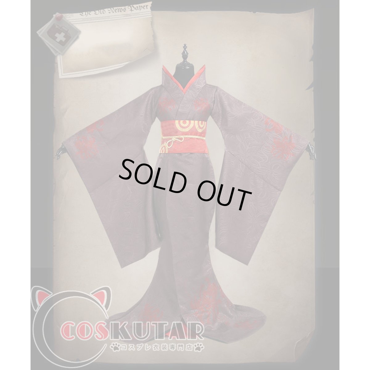 画像4: 第五人格 identityV 芸者(紅蝶) 美智子 コスプレ衣装 (4)