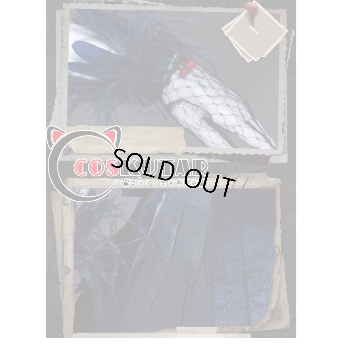 画像7: 第五人格 identityV マーサ・べハムフィール 空軍 ブラックスワン コスプレ衣装 (7)