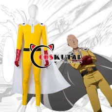 画像2: ワンパンマン 戦闘服 ヒーロースーツ 主人公 サイタマ コスプレ衣装 (2)
