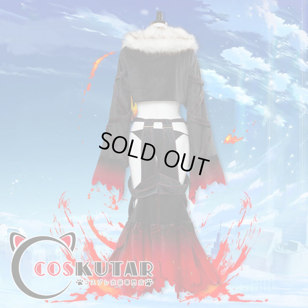 画像6: Fate/Grand Order FGO 虞美人 コスプレ衣装 霊基再臨 第三段階 最終再臨 (6)