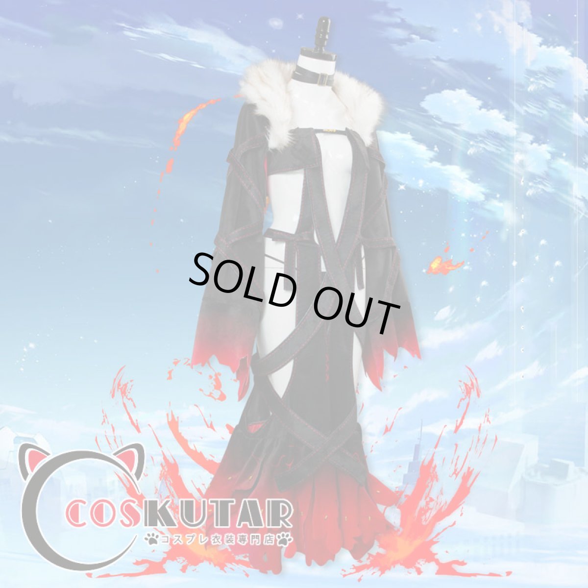 画像4: Fate/Grand Order FGO 虞美人 コスプレ衣装 霊基再臨 第三段階 最終再臨 (4)