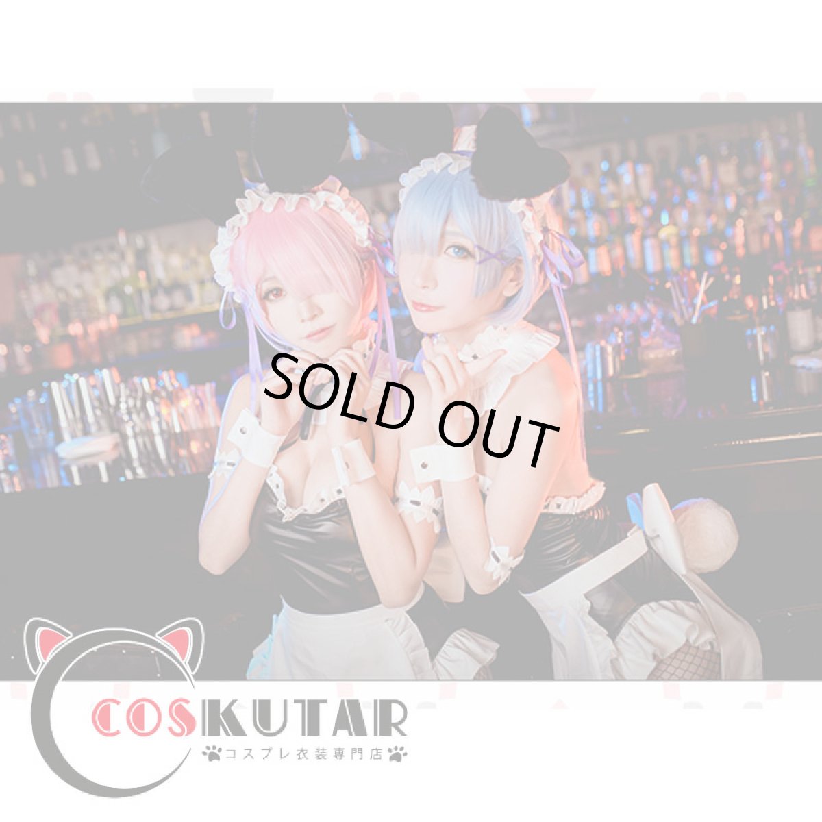 画像3: Re：ゼロから始める異世界生活 バニーガール レム ラム コスプレ衣装 (3)