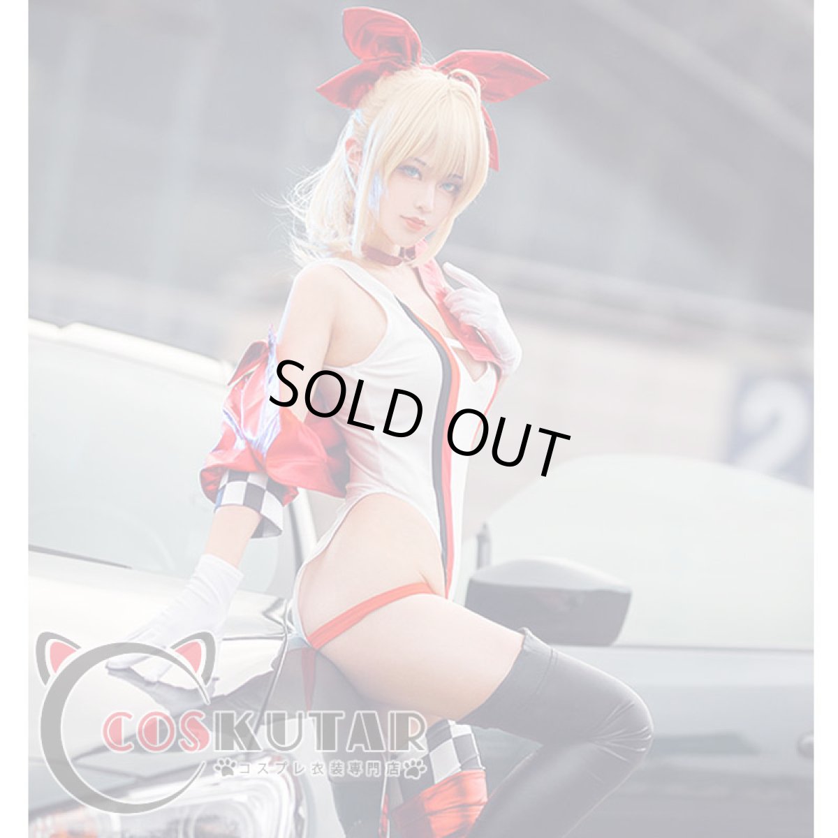 画像4: FGO Fate/extella Fes 赤セイバー ネロ・クラウディウス RACING Ver. コスプレ衣装 (4)