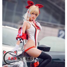 画像4: FGO Fate/extella Fes 赤セイバー ネロ・クラウディウス RACING Ver. コスプレ衣装 (4)