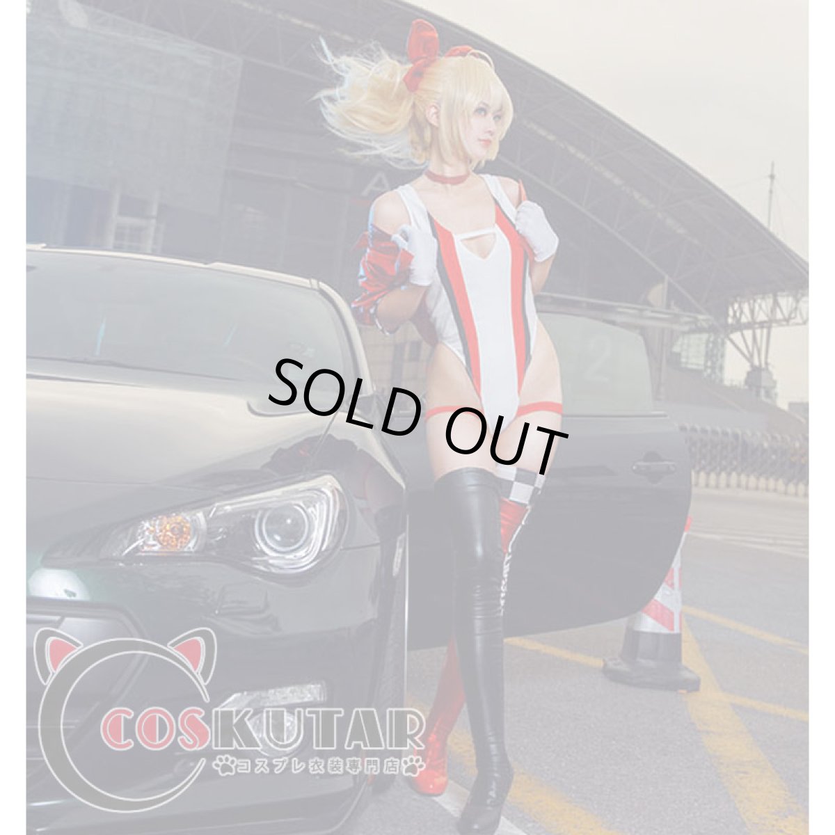 画像3: FGO Fate/extella Fes 赤セイバー ネロ・クラウディウス RACING Ver. コスプレ衣装 (3)