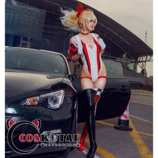 画像3: FGO Fate/extella Fes 赤セイバー ネロ・クラウディウス RACING Ver. コスプレ衣装 (3)