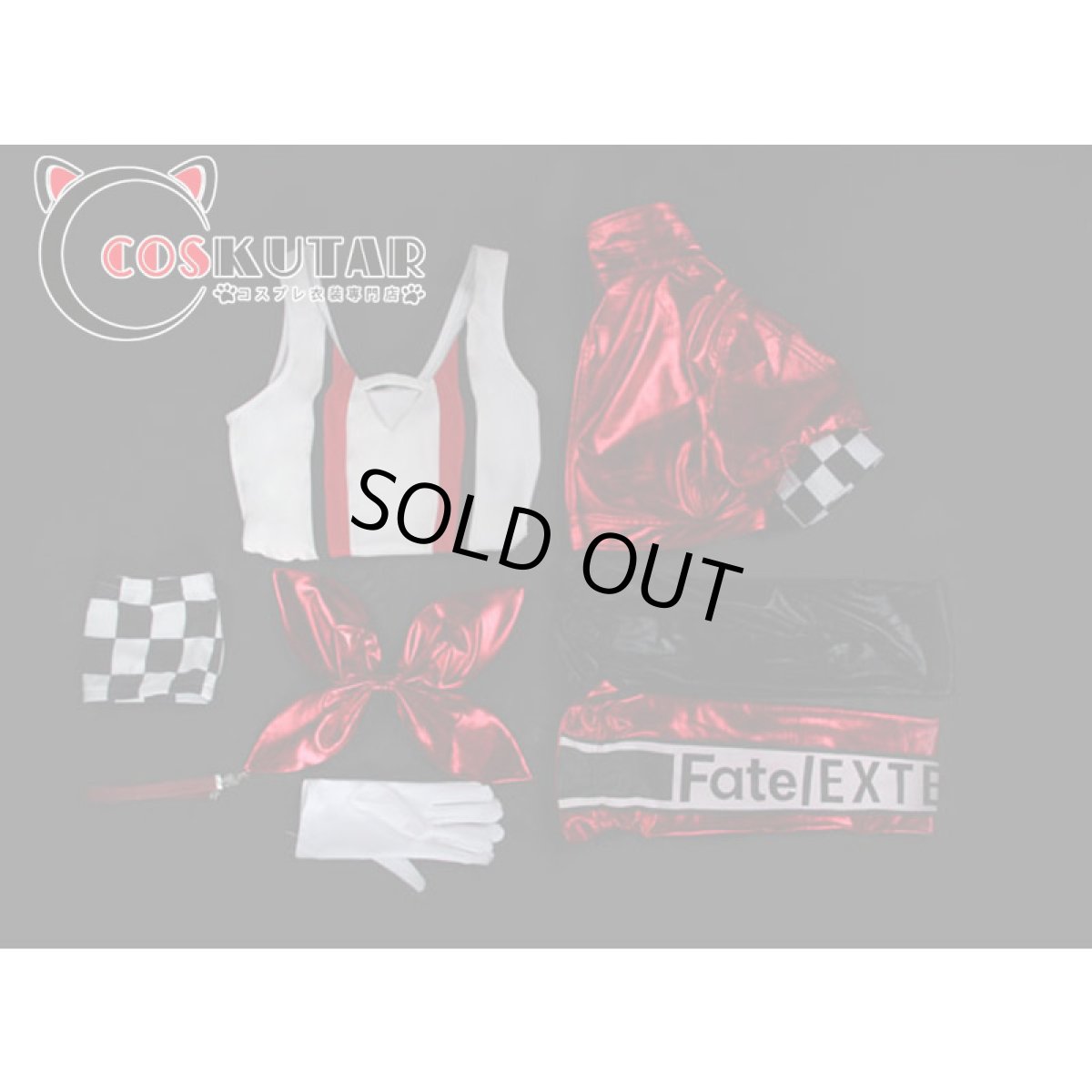 画像10: FGO Fate/extella Fes 赤セイバー ネロ・クラウディウス RACING Ver. コスプレ衣装 (10)