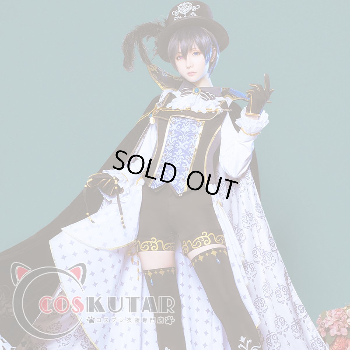 画像2: 黒執事 Book of Circus 夢王国と眠れる100人の王子様 太陽 覚醒 シエル・ファントムハイヴ コスプレ衣装 (2)