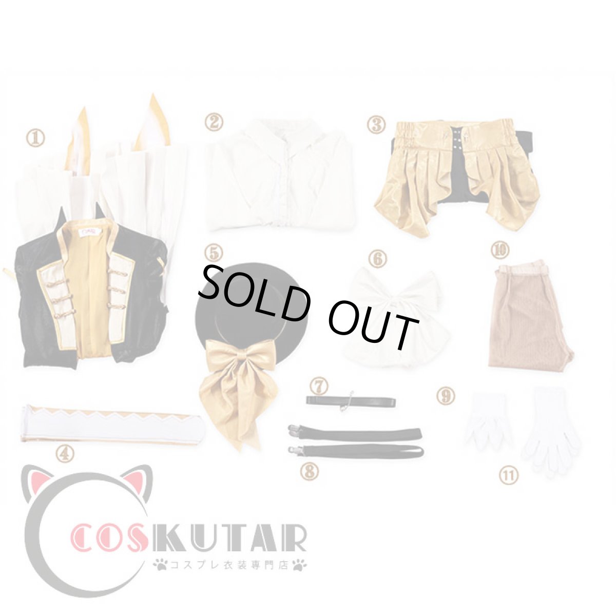 画像18: 第五人格 IdentityV 仲夏茶会 傭兵 ナワーブ・サベダー コスプレ衣装 (18)