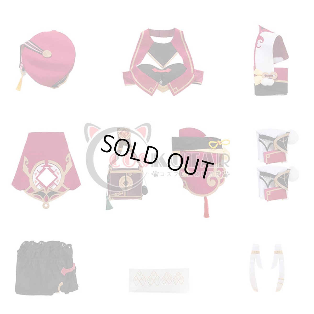 画像19: 原神 Genshin 煙緋 ヤンフェイ コスプレ衣装 (19)