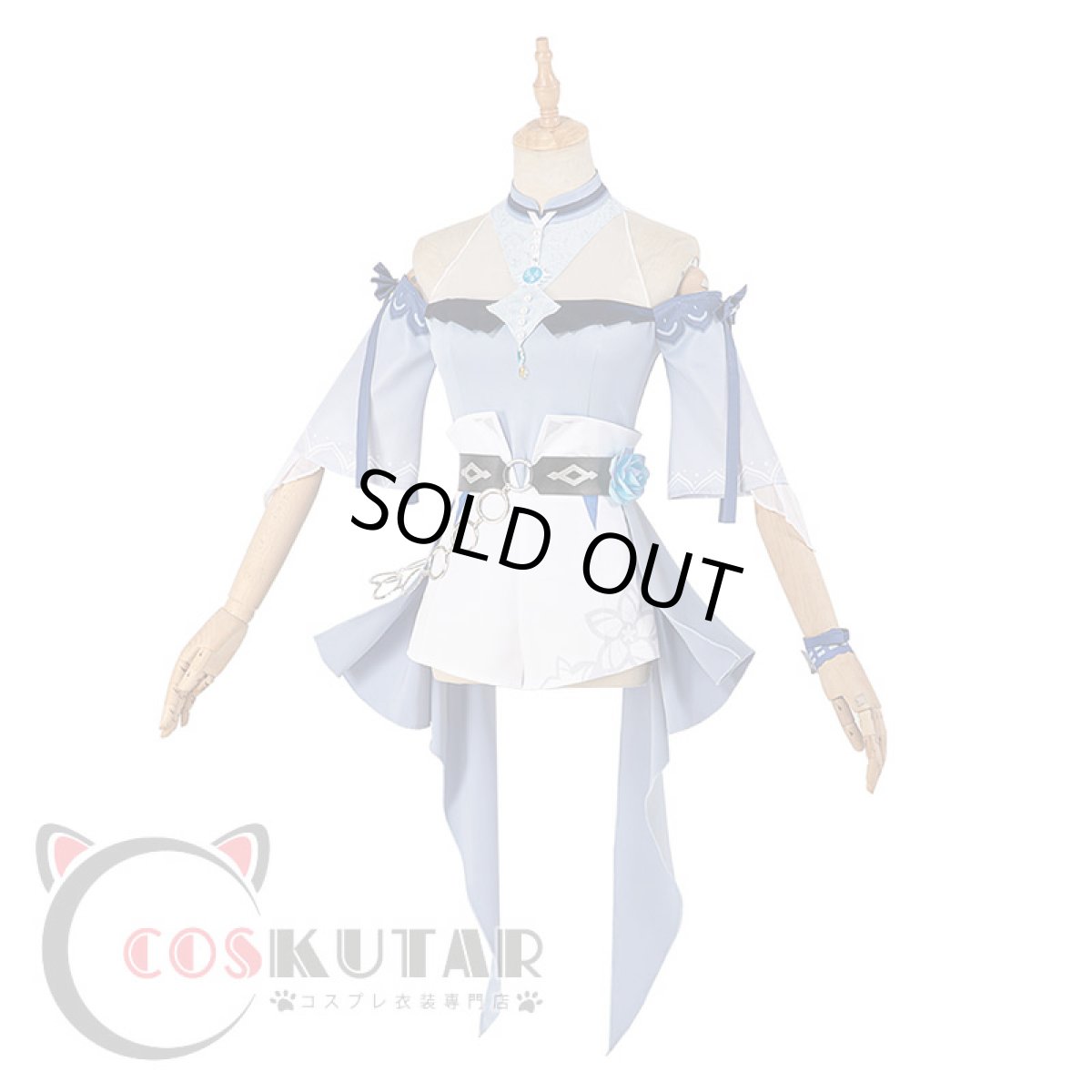 画像4: 原神 Genshin 水着 海風の夢 ジン コスプレ衣装 (4)