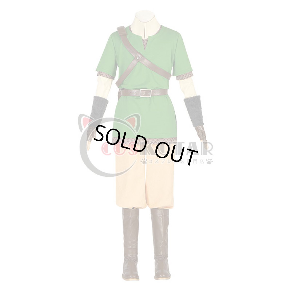 画像1: ゼルダの伝説 スカイウォードソード リンク コスプレ衣装 (1)