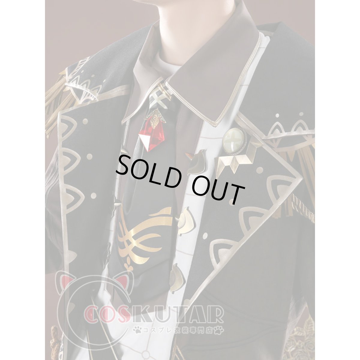 画像5: 原神 Genshin ディルック コスプレ衣装 (5)