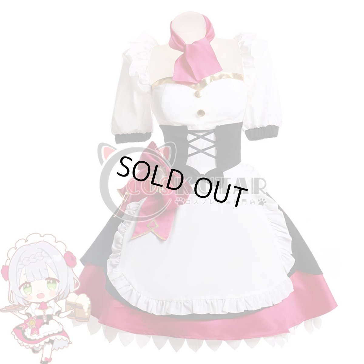 画像2: 原神 Genshin スイパラ SWEETS PARADISE -そよ風の饗宴-  ノエル コスプレ衣装 (2)