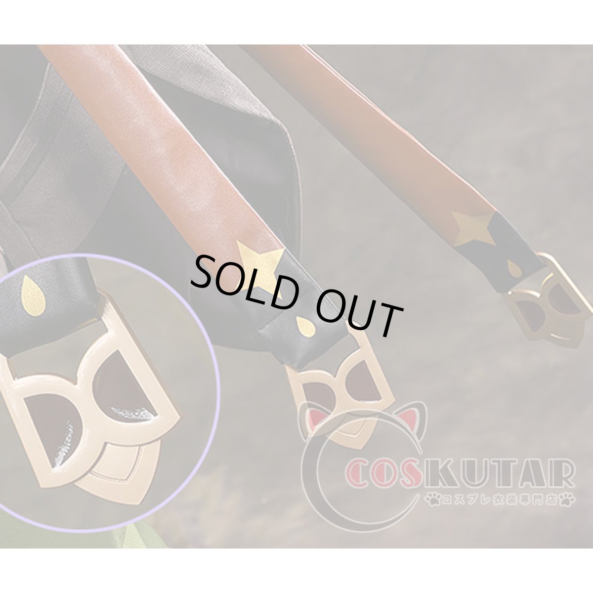 画像9: 原神 Genshin レザー コスプレ衣装 修正版 (9)