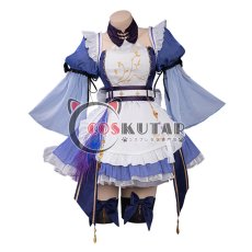 画像1: 原神 Genshin 刻晴 メイド服 コスプレ衣装 (1)
