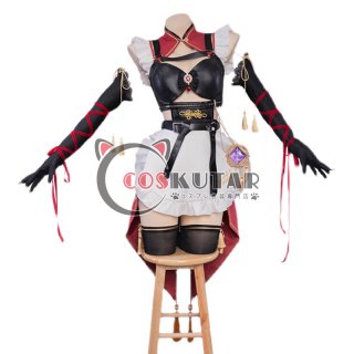 原神 Genshin ロサリア メイド服 コスプレ衣装｜COSKUTAR