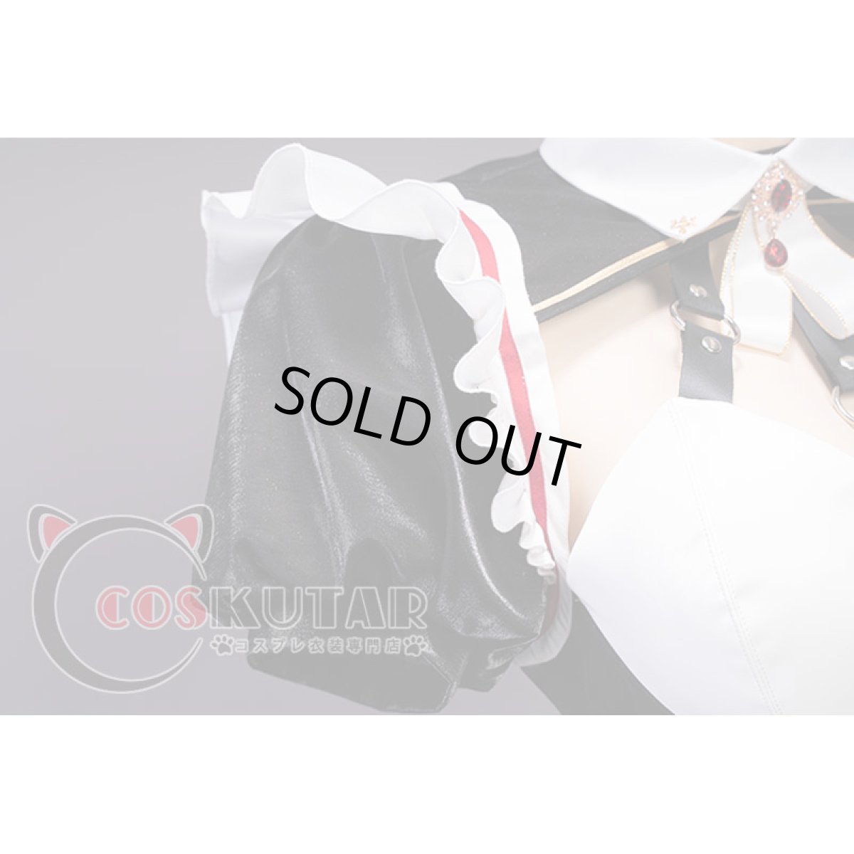 画像7: 原神 Genshin ロサリア メイド服 コスプレ衣装 (7)