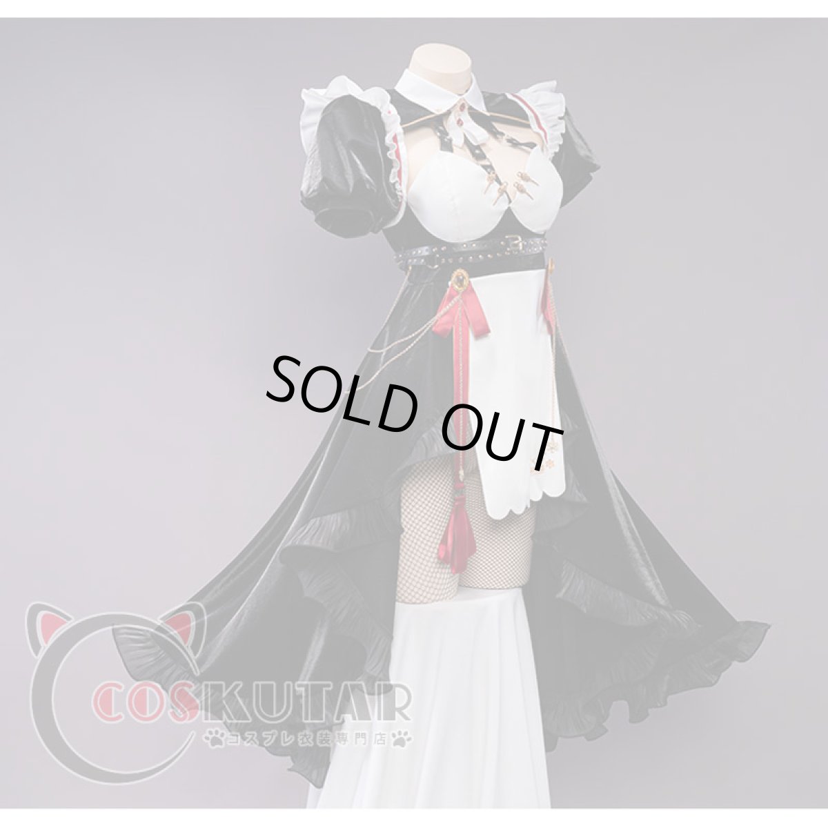 画像2: 原神 Genshin ロサリア メイド服 コスプレ衣装 (2)