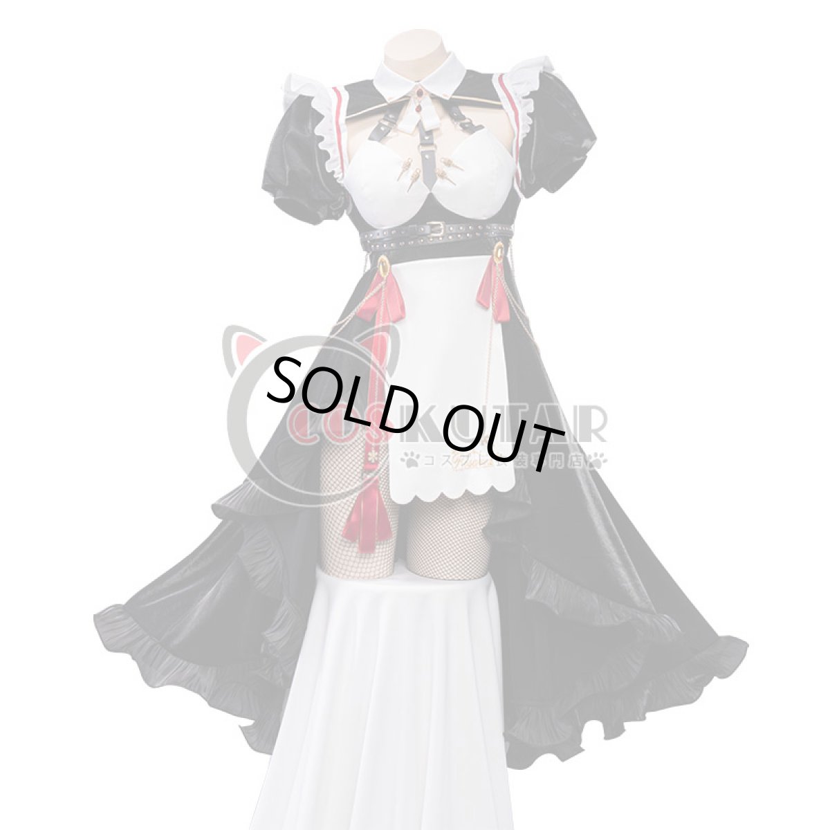 画像1: 原神 Genshin ロサリア メイド服 コスプレ衣装 (1)