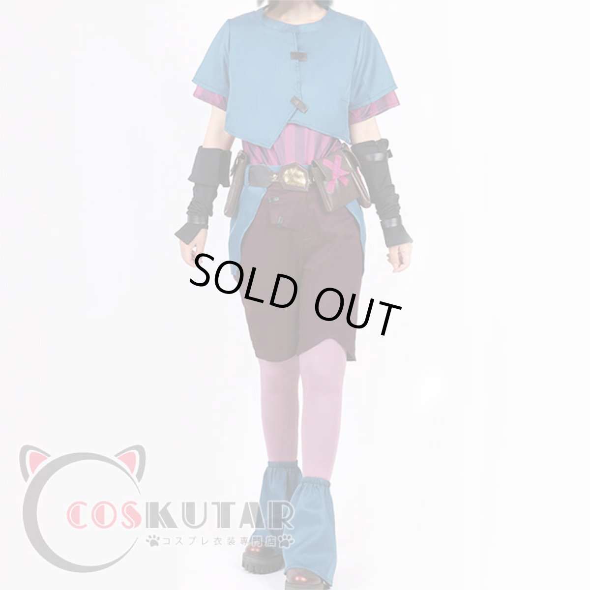 画像2: アーケイン パウダー ジンクス コスプレ衣装 (2)