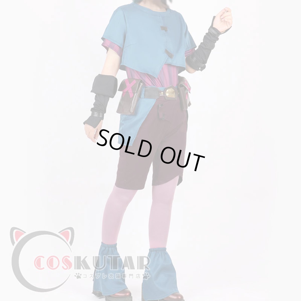 画像3: アーケイン パウダー ジンクス コスプレ衣装 (3)