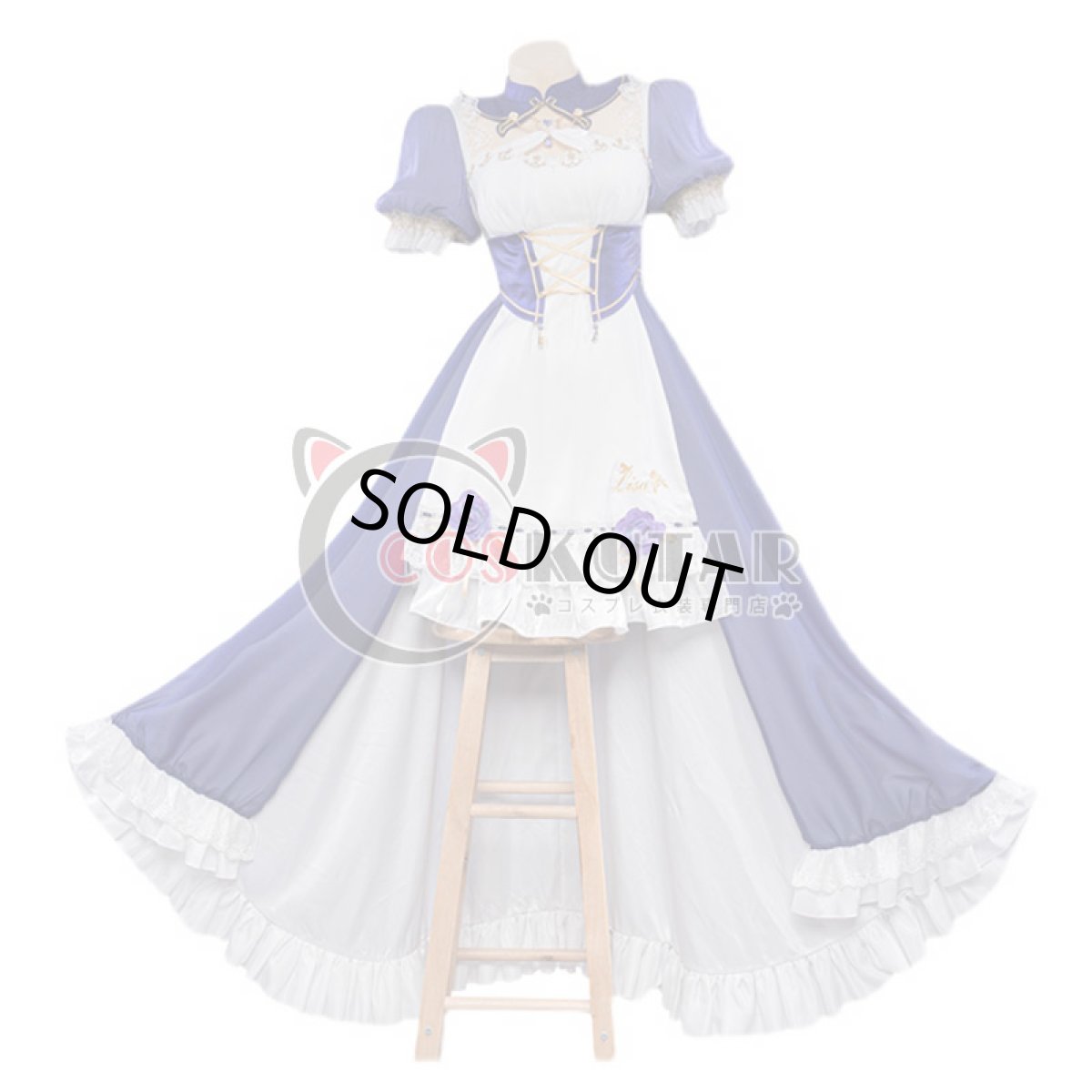 画像1: 原神 Genshin リサ メイド服 コスプレ衣装 (1)