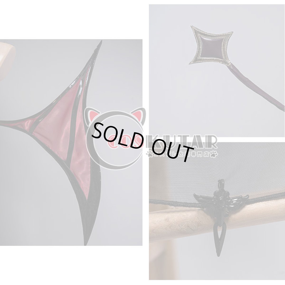 画像10: 原神 Genshin ロサリア サキュバス コスプレ衣装 (10)