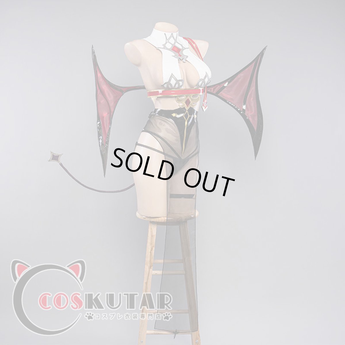 画像2: 原神 Genshin ロサリア サキュバス コスプレ衣装 (2)